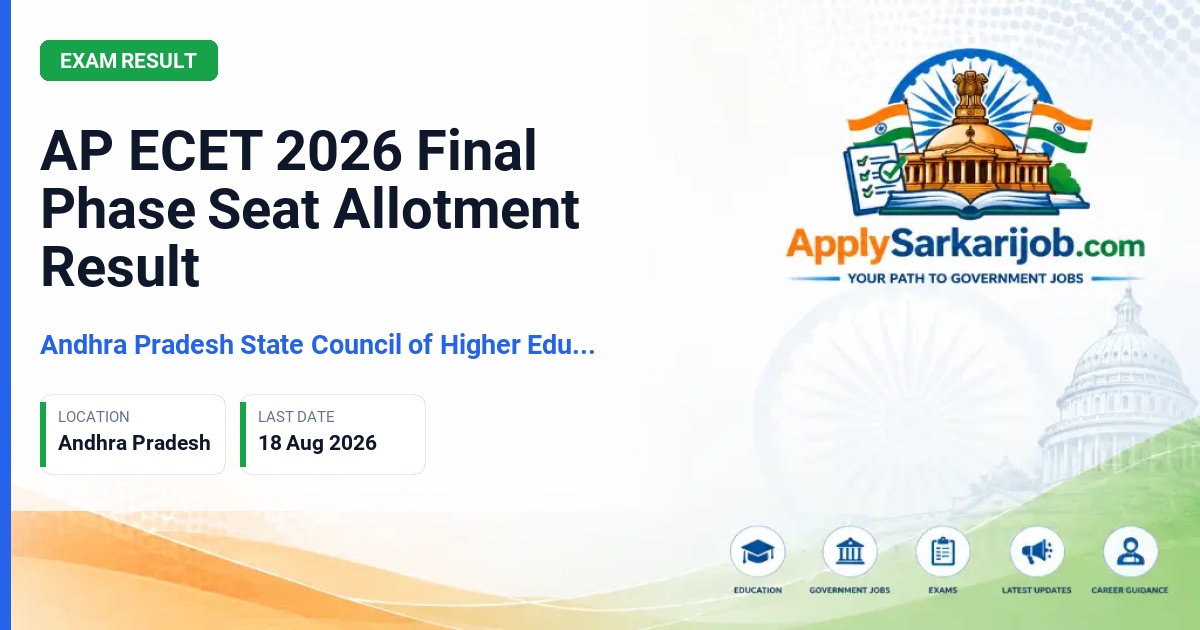 Andhra Pradesh State Council of Higher Education - Lateral Entry Admission B.E/B.Tech/B.Pharmacy Official Notification Poster & Schedule