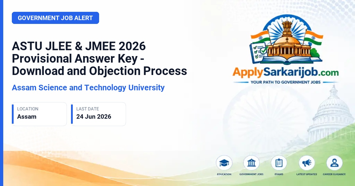 Assam Science and Technology University - JLEE and JMEE 2026 Official Notification Poster & Schedule