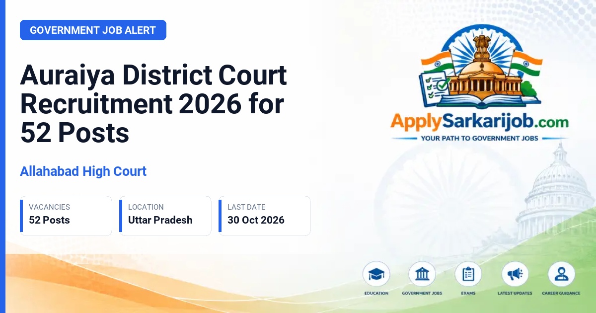 Allahabad High Court - Administrative Officer, Senior Assistant, Stenographer, Class IV Employee Official Notification Poster & Schedule
