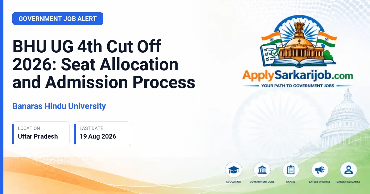 Banaras Hindu University - BHU UG 4th Cut Off 2026: Seat Allocation and Admission Process Official Notification Poster & Schedule
