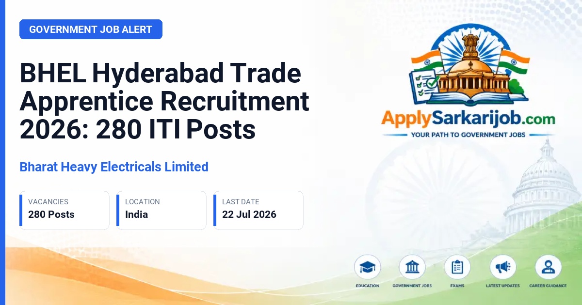 Bharat Heavy Electricals Limited - Trade Apprentice Official Notification Poster & Schedule