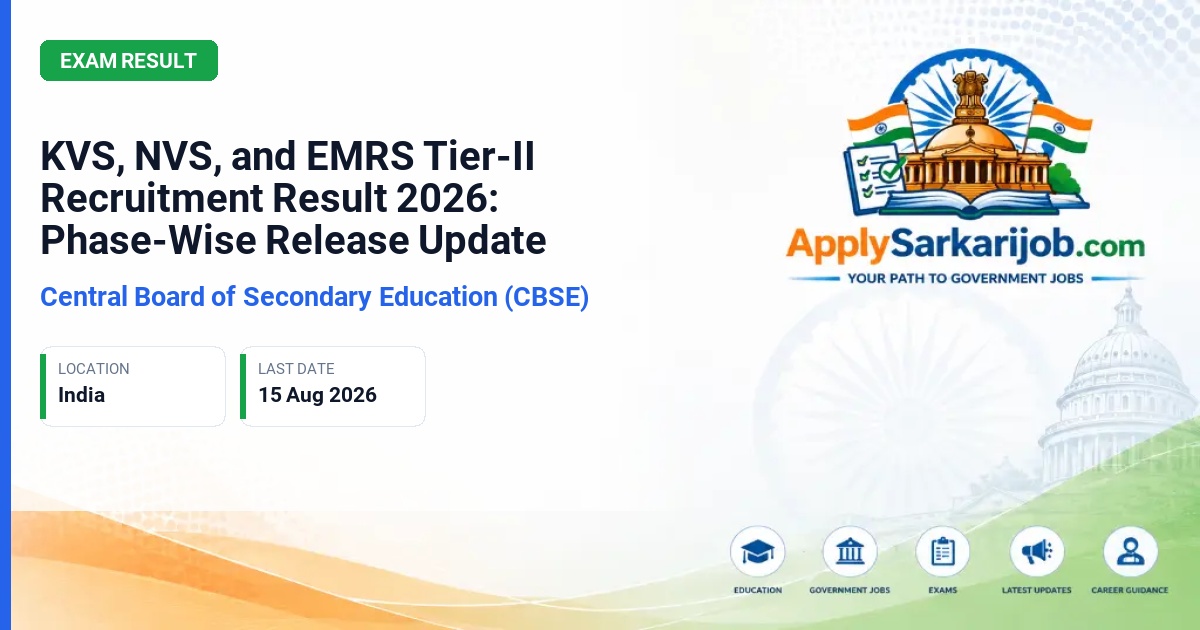 Central Board of Secondary Education (CBSE) - Teaching and Non-Teaching Posts Official Notification Poster & Schedule