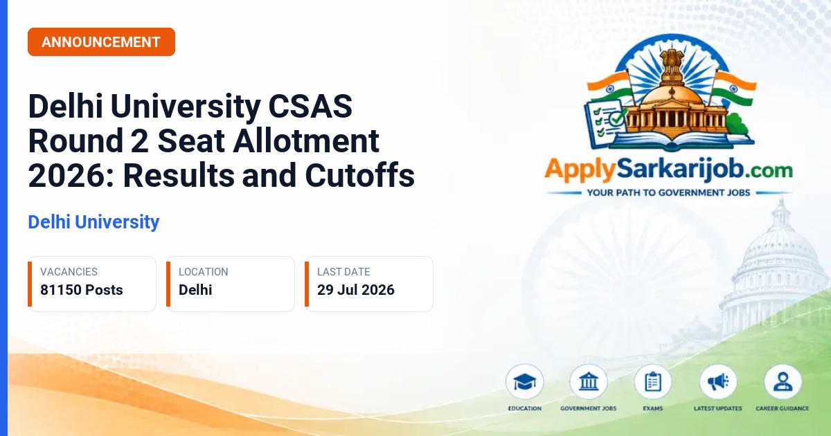 Delhi University - Undergraduate Admission 2026 Official Notification Poster & Schedule