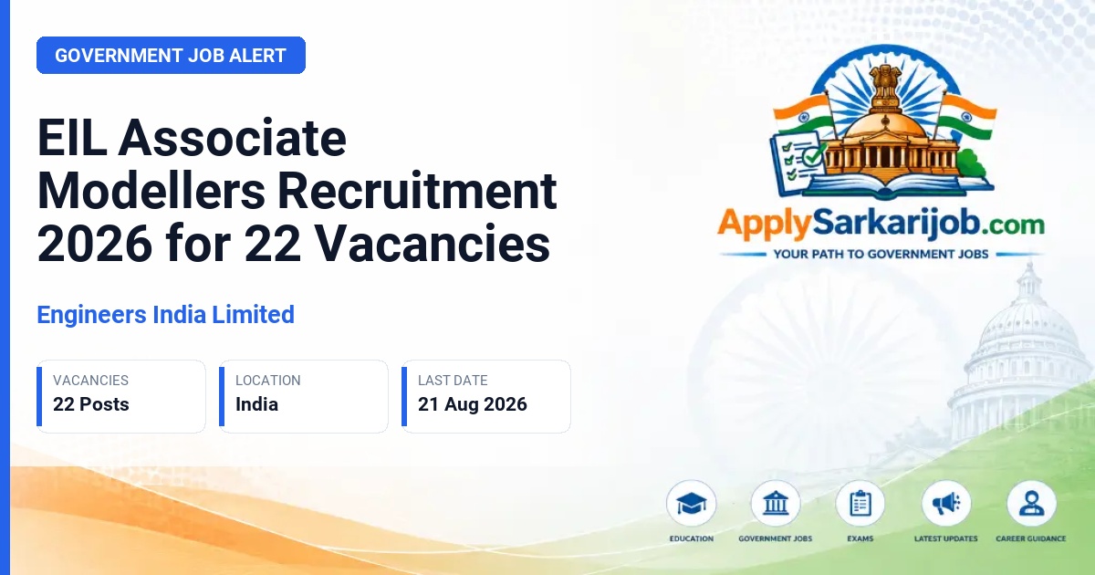 Engineers India Limited - Associate Modeller Group II Official Notification Poster & Schedule