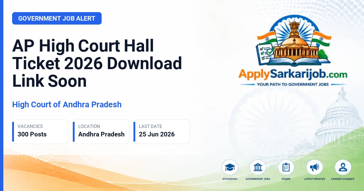 Andhra Pradesh High Court - Various Posts (Advt No 01/2026) Official Notification Poster & Schedule