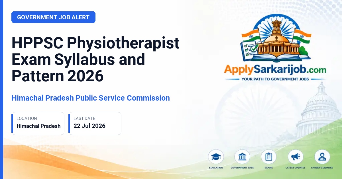 Himachal Pradesh Public Service Commission - Physiotherapist Official Notification Poster & Schedule