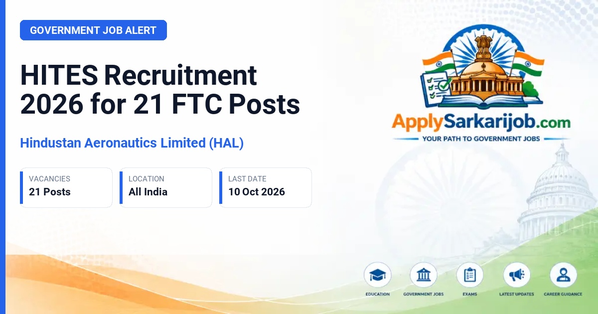 Hindustan Aeronautics Limited (HAL) - Chief Manager, Senior Operations Manager, Operations Manager Official Notification Poster & Schedule