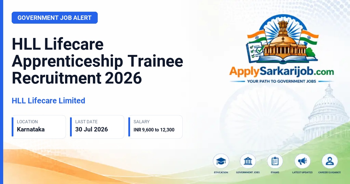 HLL Lifecare Limited - Apprenticeship Trainee Official Notification Poster & Schedule