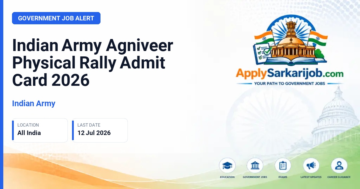 Indian Army - Agniveer Official Notification Poster & Schedule