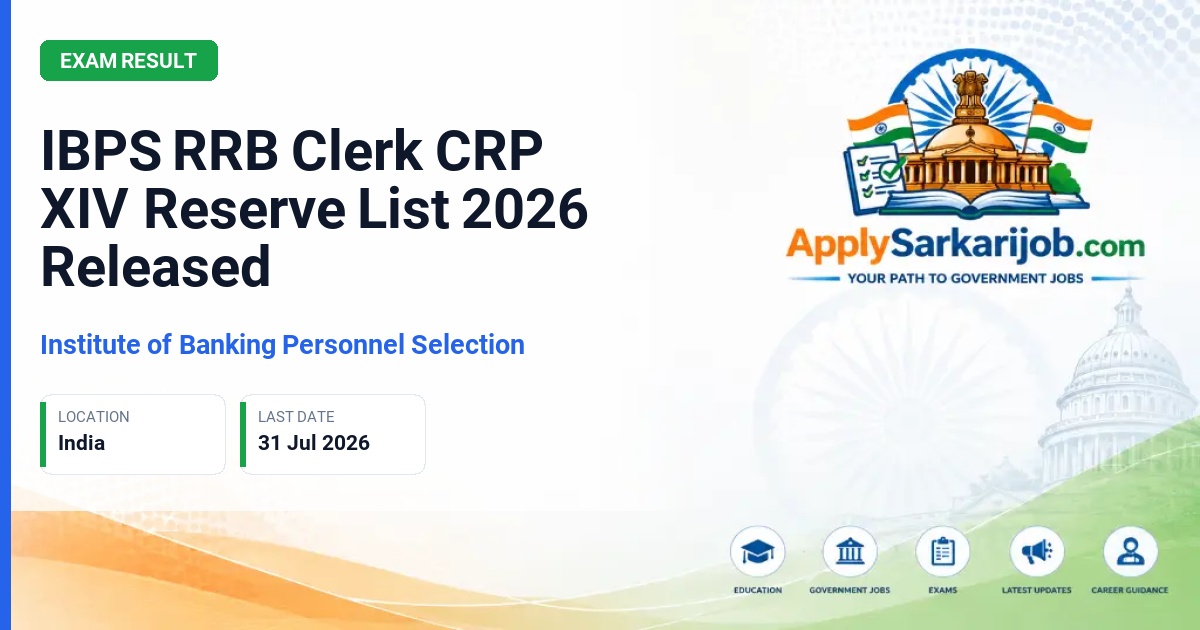 Institute of Banking Personnel Selection - Customer Service Associate (Clerk) Official Notification Poster & Schedule