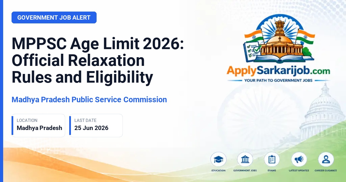 Madhya Pradesh Public Service Commission (MPPSC) - State Service Examination Official Notification Poster & Schedule