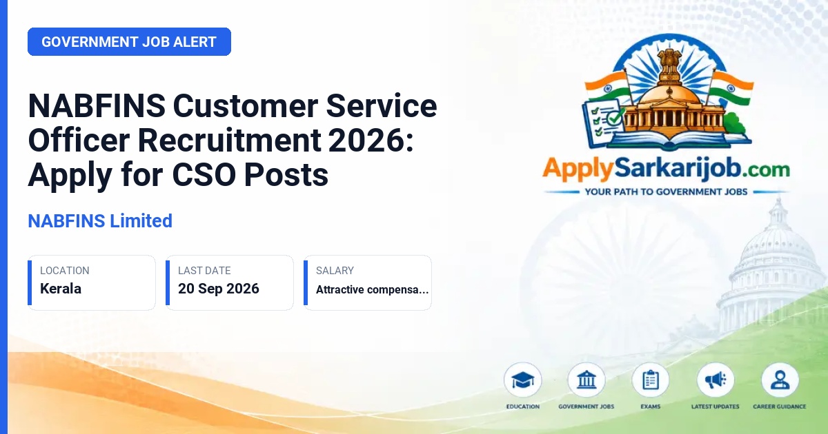 NABFINS Limited - Customer Service Officer (CSO) Official Notification Poster & Schedule