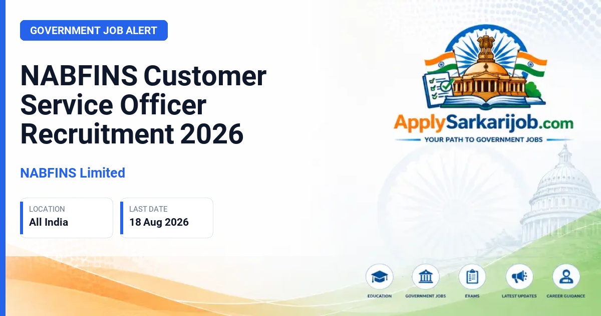 NABFINS Limited - Customer Service Officer (CSO) Official Notification Poster & Schedule