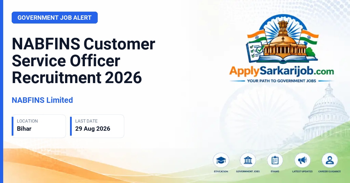NABFINS Limited - Customer Service Officer (CSO) Official Notification Poster & Schedule