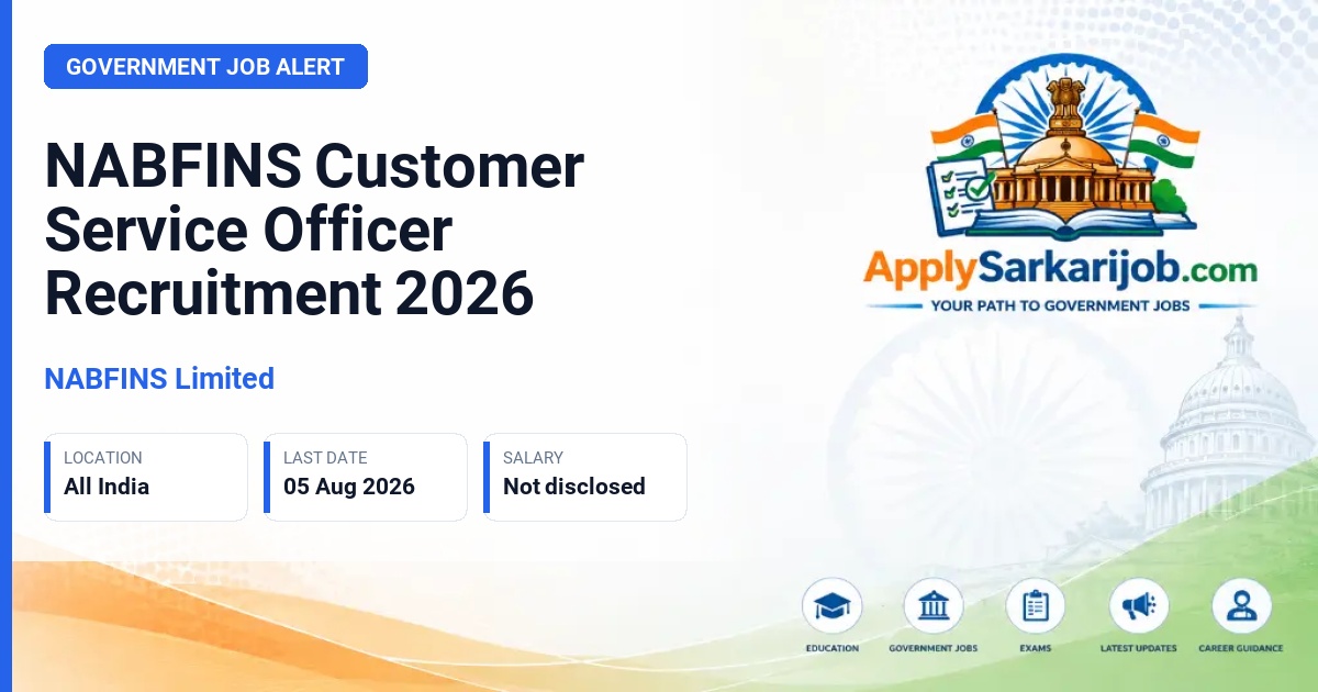 NABFINS Limited - Customer Service Officer Official Notification Poster & Schedule