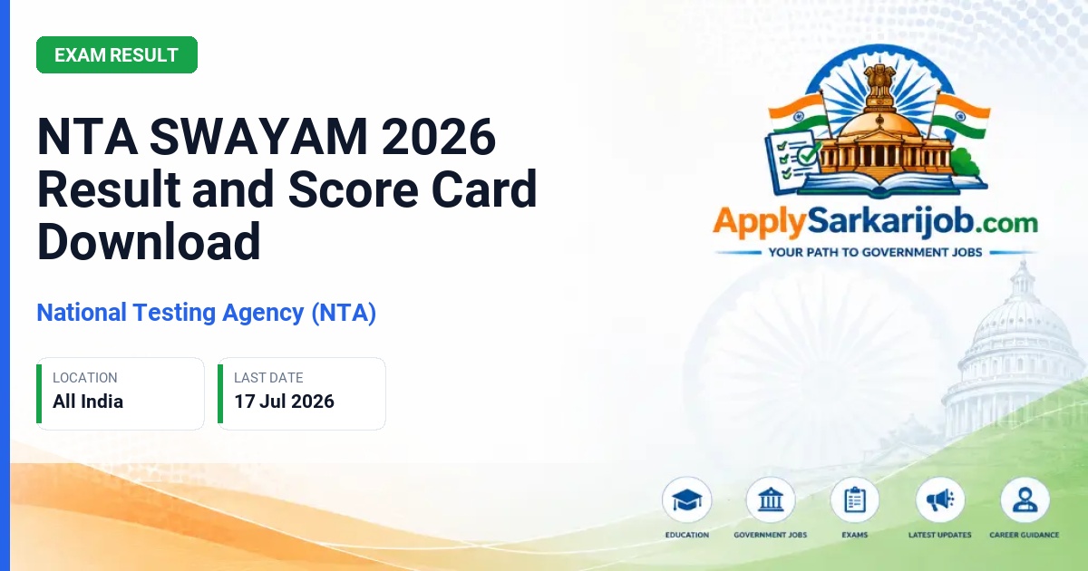 National Testing Agency (NTA) - SWAYAM Courses Enrollment Official Notification Poster & Schedule