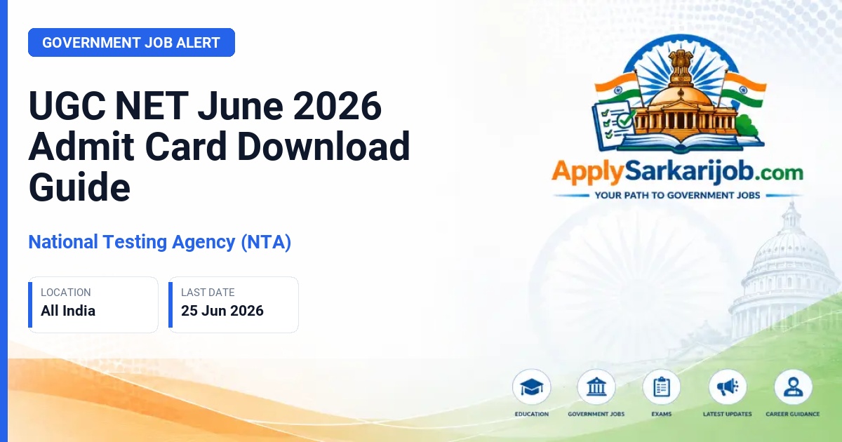 National Testing Agency (NTA) - UGC NET June 2026 Official Notification Poster & Schedule