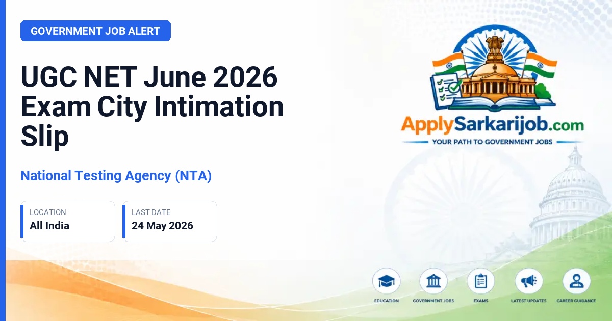 National Testing Agency (NTA) - Junior Research Fellowship and Assistant Professor Official Notification Poster & Schedule