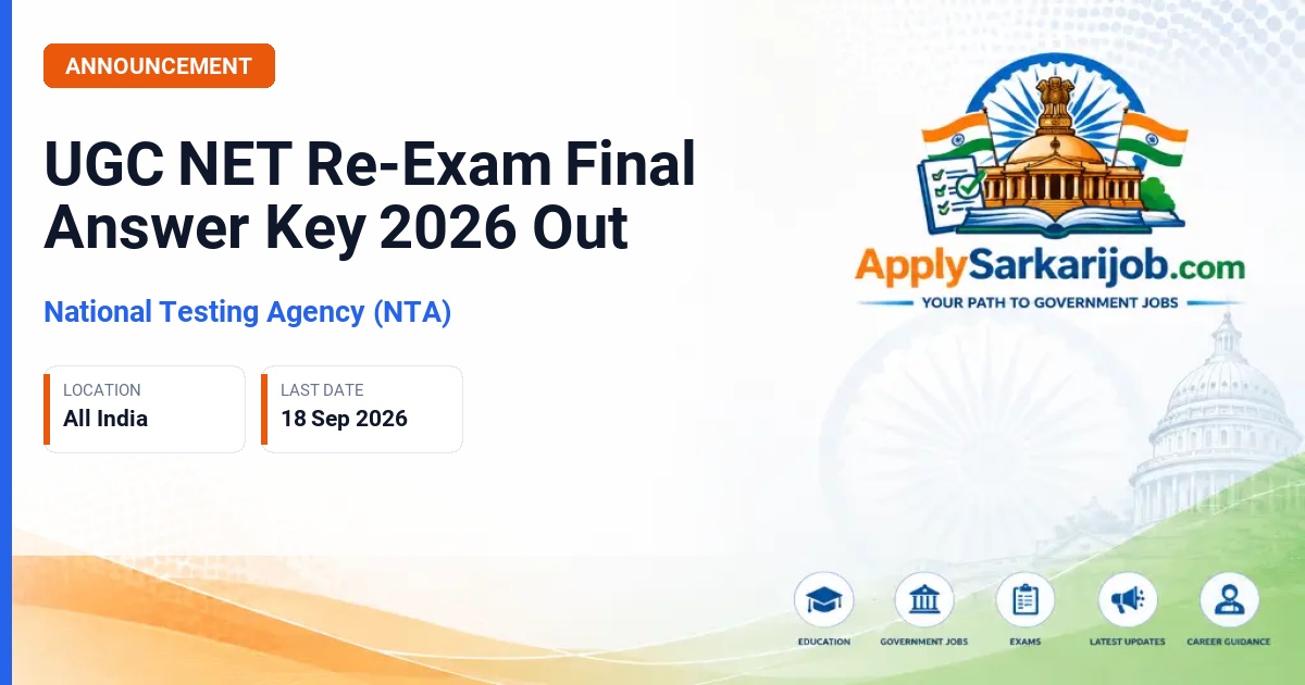 National Testing Agency (NTA) - UGC NET June 2026 Re-Examination Official Notification Poster & Schedule