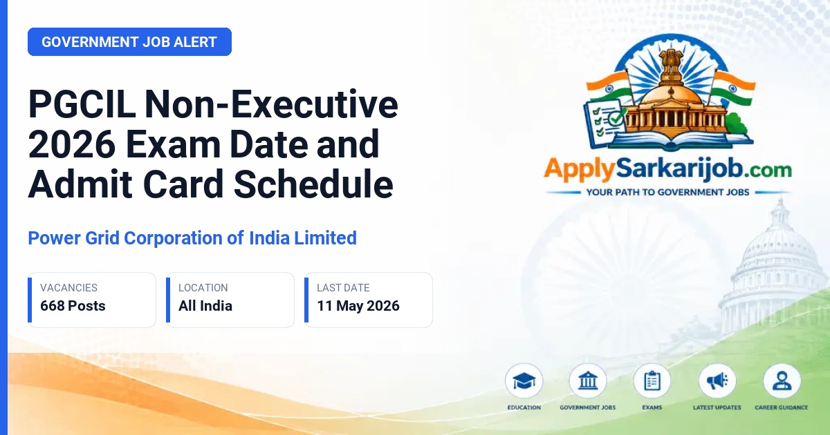 Power Grid Corporation of India Limited - Diploma Trainee, Junior Officer Trainee, Junior Technician Trainee Official Notification Poster & Schedule