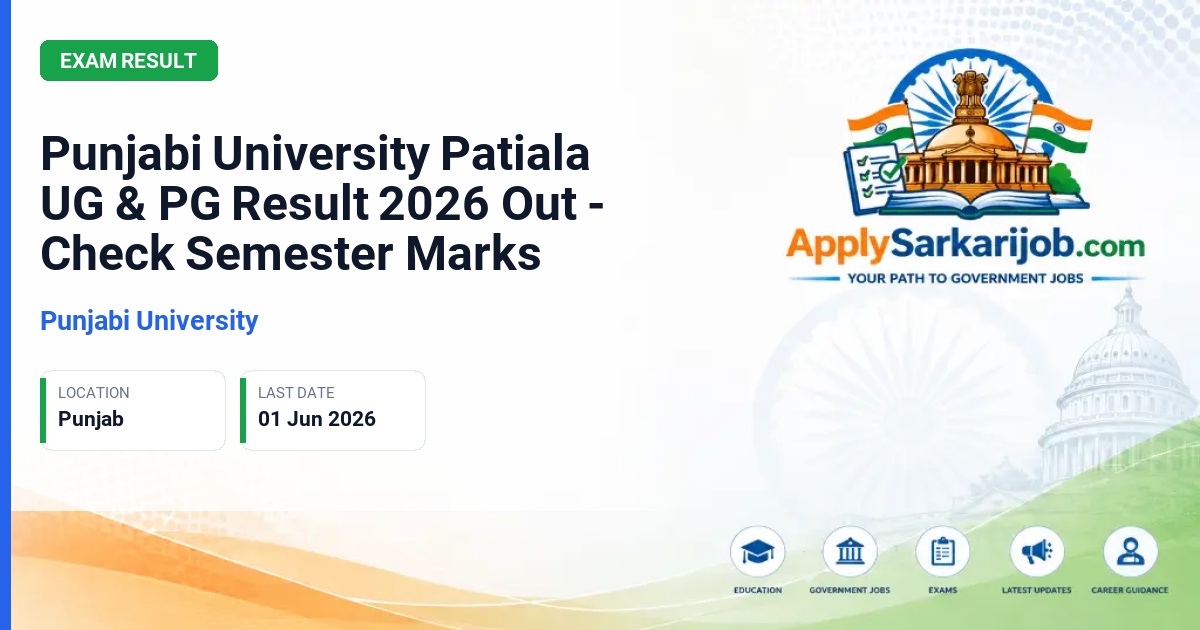 Punjabi University - Undergraduate and Postgraduate Semester Exams Official Notification Poster & Schedule