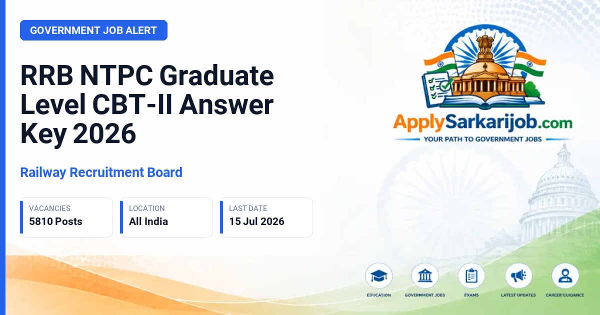 Railway Recruitment Board - NTPC Graduate Level Official Notification Poster & Schedule