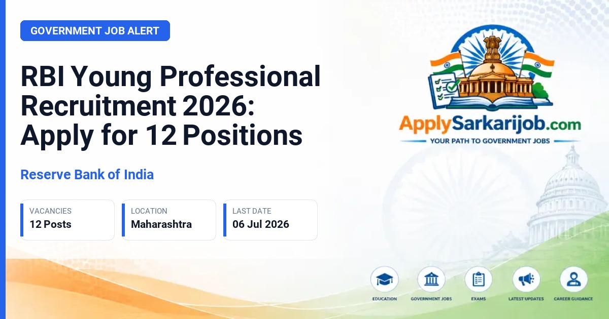 Reserve Bank of India (RBI) - Young Professional (YP) Official Notification Poster & Schedule