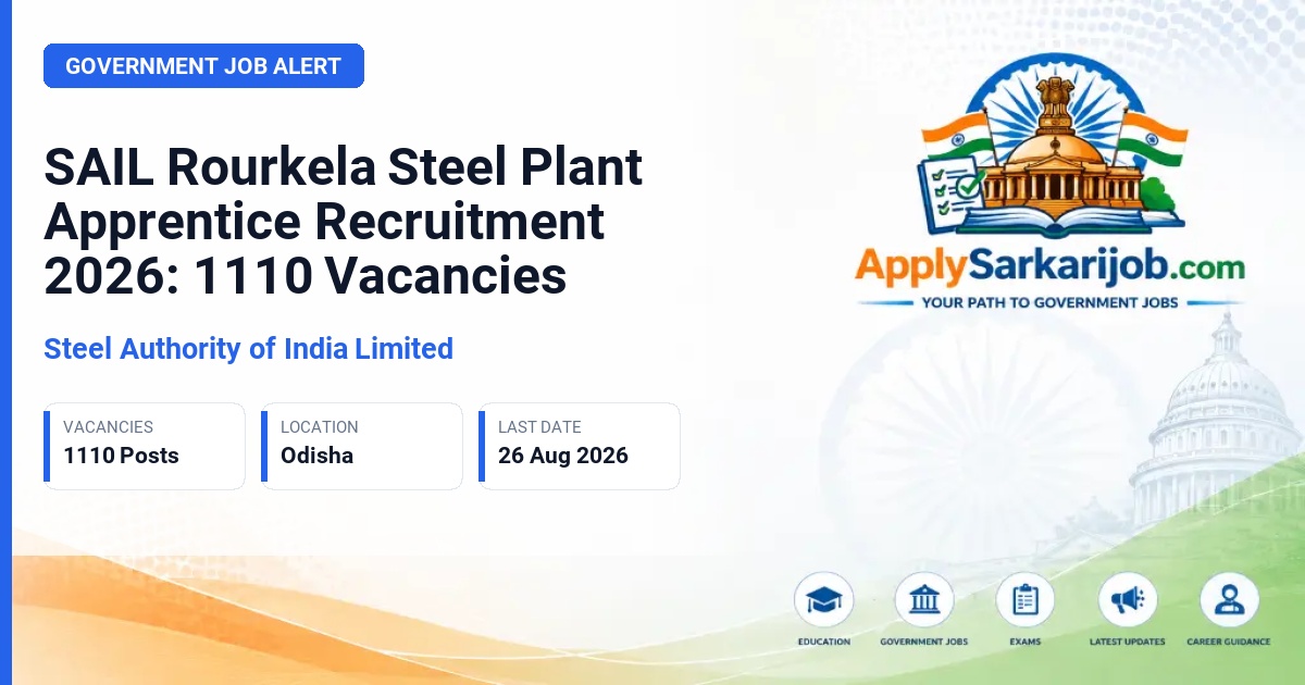 Steel Authority of India Limited - Trade, Diploma, and Graduate Apprentice Official Notification Poster & Schedule