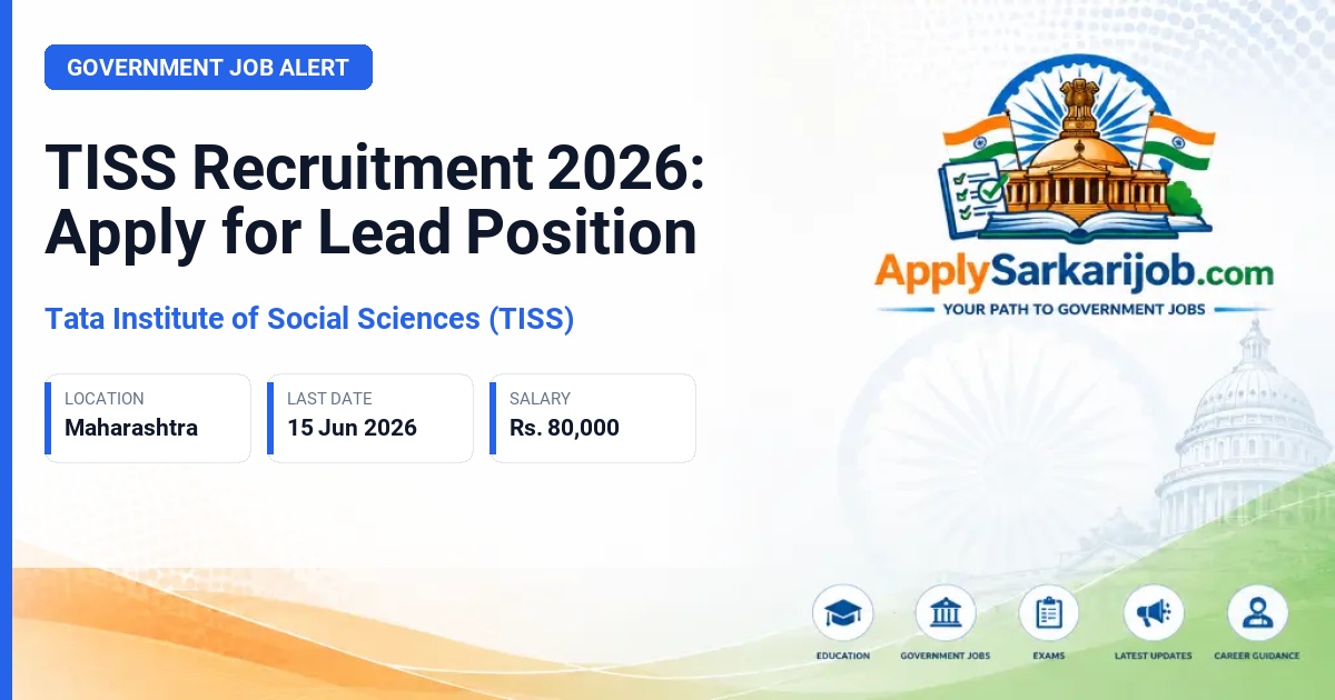 Tata Institute of Social Sciences (TISS) - Lead Official Notification Poster & Schedule