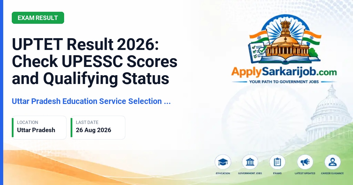 Uttar Pradesh Education Service Selection Commission - Primary and Upper Primary Teacher (Eligibility) Official Notification Poster & Schedule