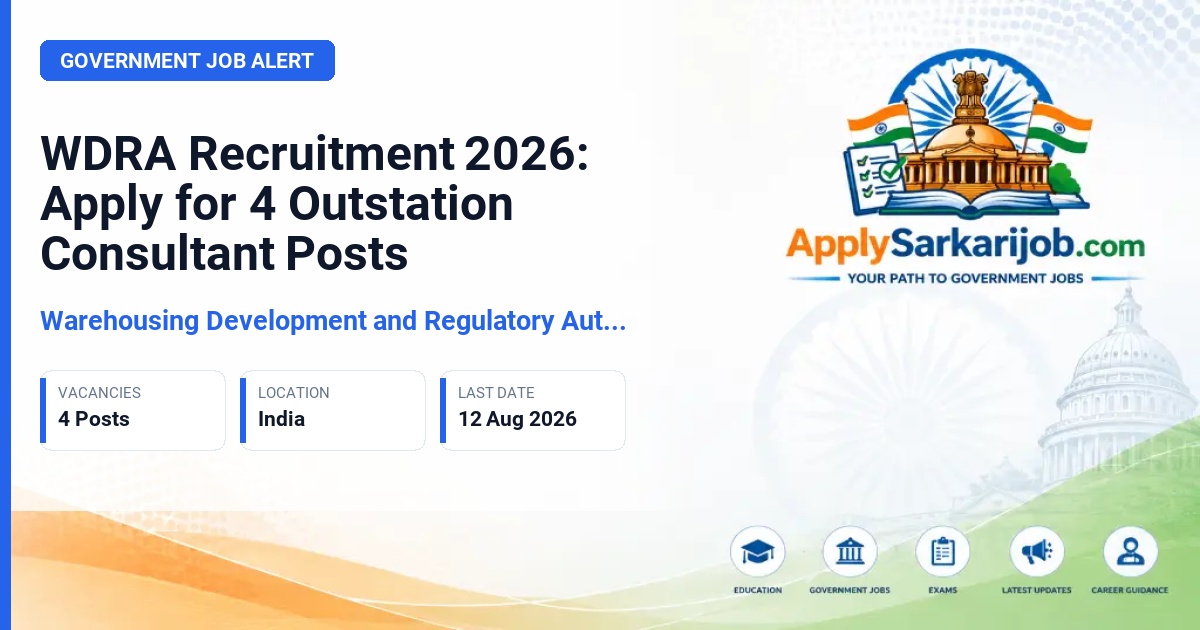 Warehousing Development and Regulatory Authority (WDRA) - Outstation Consultant Official Notification Poster & Schedule