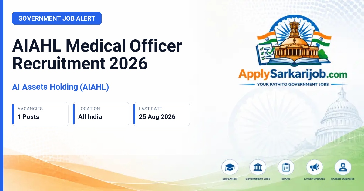 AI Assets Holding (AIAHL) - Medical Officer Official Notification Poster & Schedule