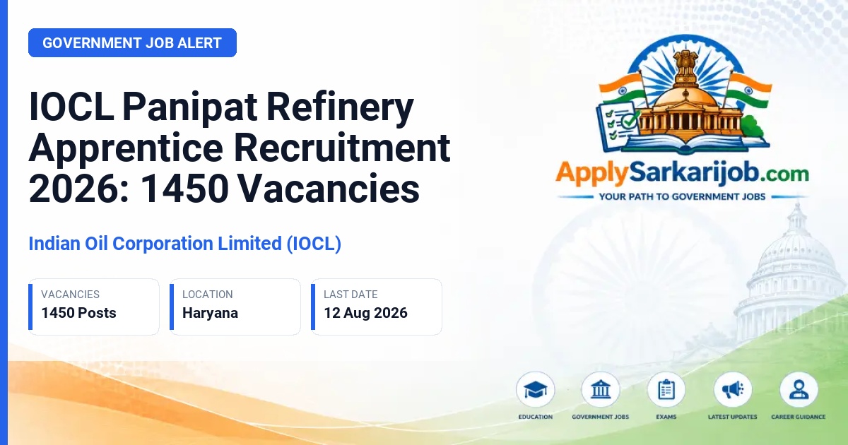 Indian Oil Corporation Limited (IOCL) - Trade Apprentice / Technician Apprentice Official Notification Poster & Schedule