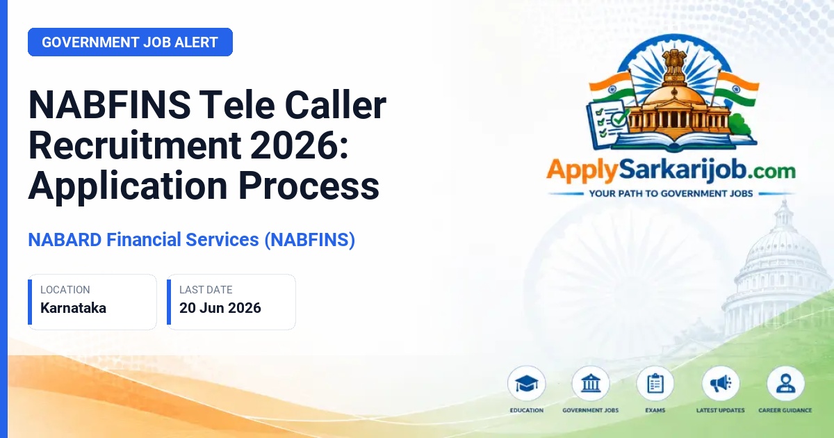 NABARD Financial Services (NABFINS) - Tele Caller (CSO) Official Notification Poster & Schedule