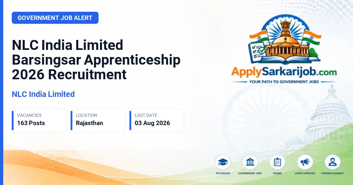 NLC India Limited - Apprentice (ITI, Diploma, Graduate) Official Notification Poster & Schedule