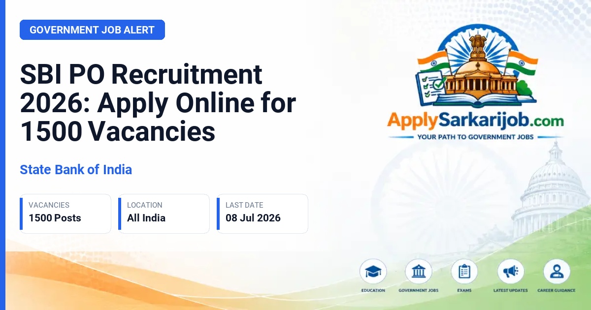 State Bank of India - Probationary Officer (PO) Official Notification Poster & Schedule